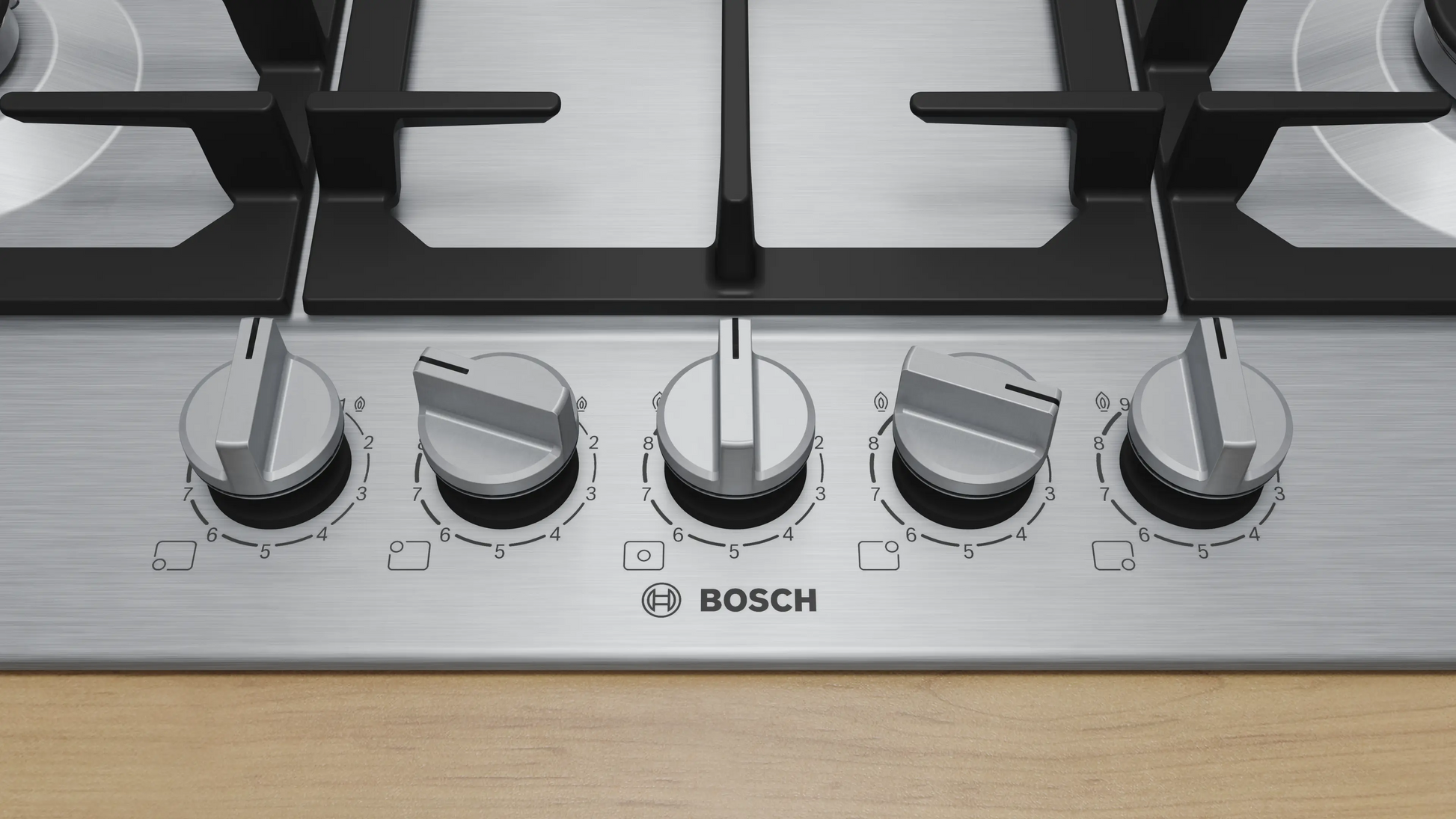 Bosch Series 6 Gas Hob Stainless Steel 75CM PCQ7A5I90Z-3