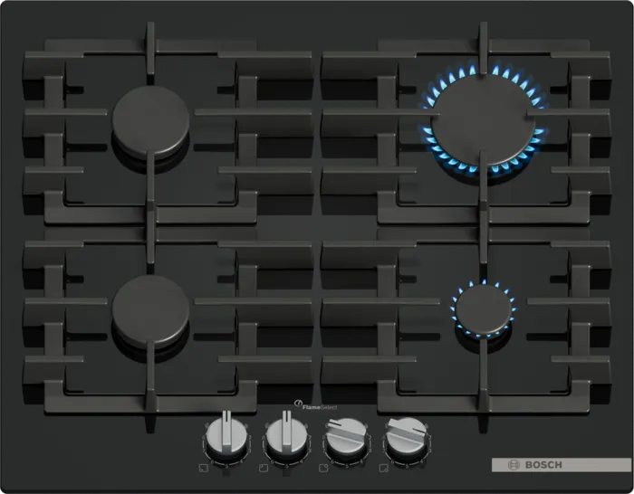 Bosch Series 6 Tempered Glass Gas Hob Black PPP6A6I40Z