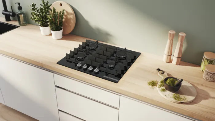 Bosch Series 6 Tempered Glass Gas Hob Black PPP6A6I40Z-4
