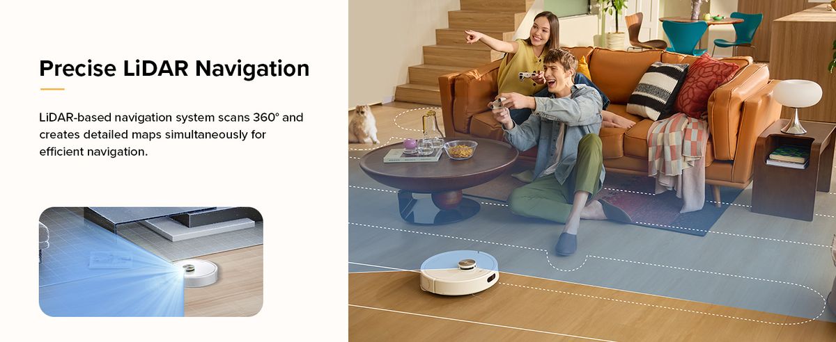 Roborock Smart Multi-Surface Robot Vacuum White Q7TFW-7