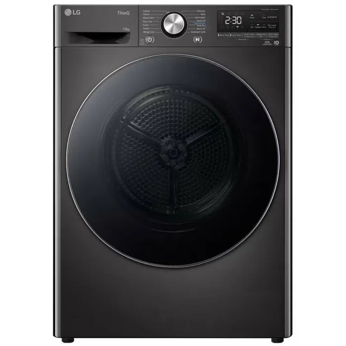LG 10KG Dual Inverter Heat Pump Dryer Platinum Black RH10V9ZV2W