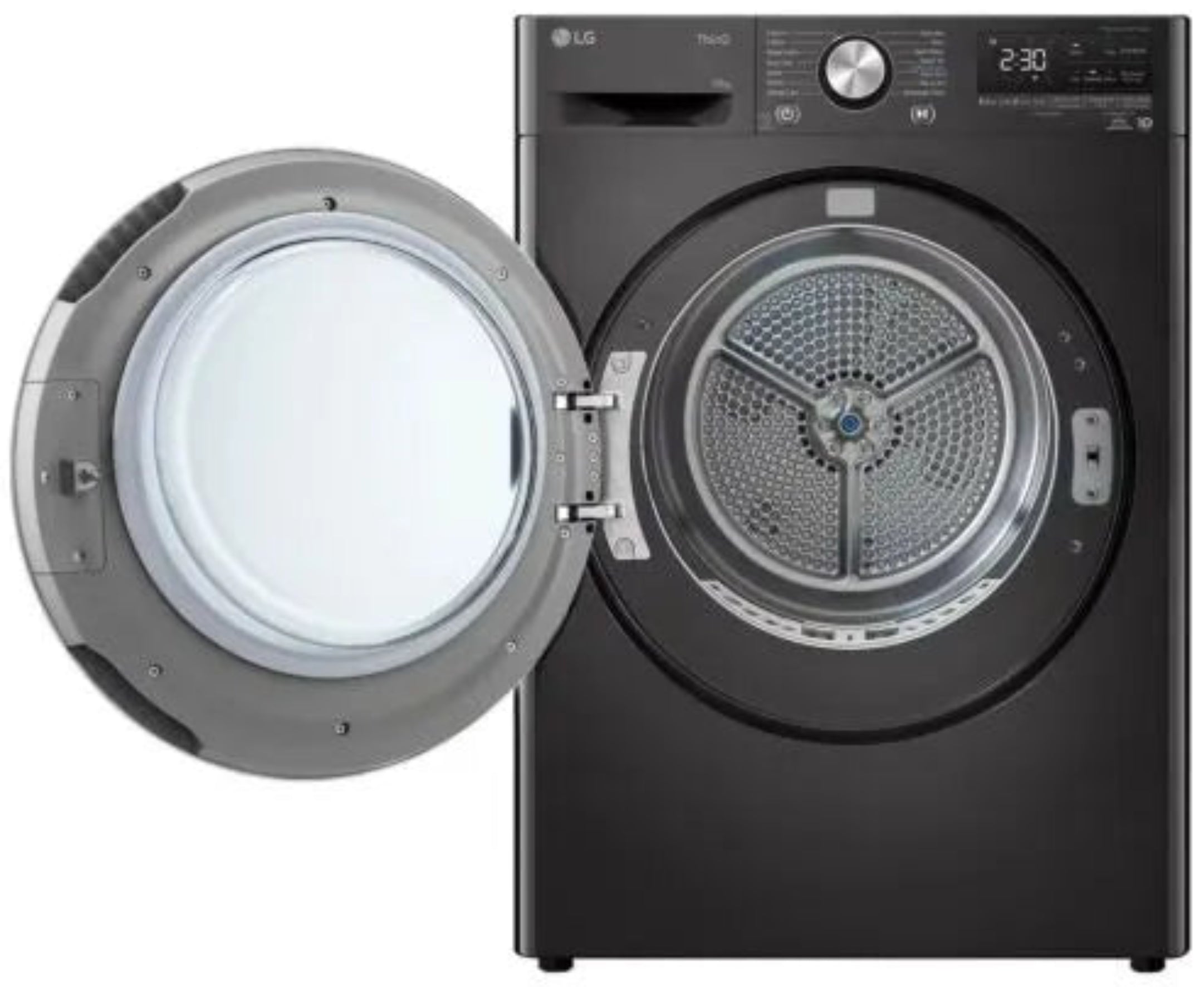 LG 10KG Dual Inverter Heat Pump Dryer Platinum Black RH10V9ZV2W