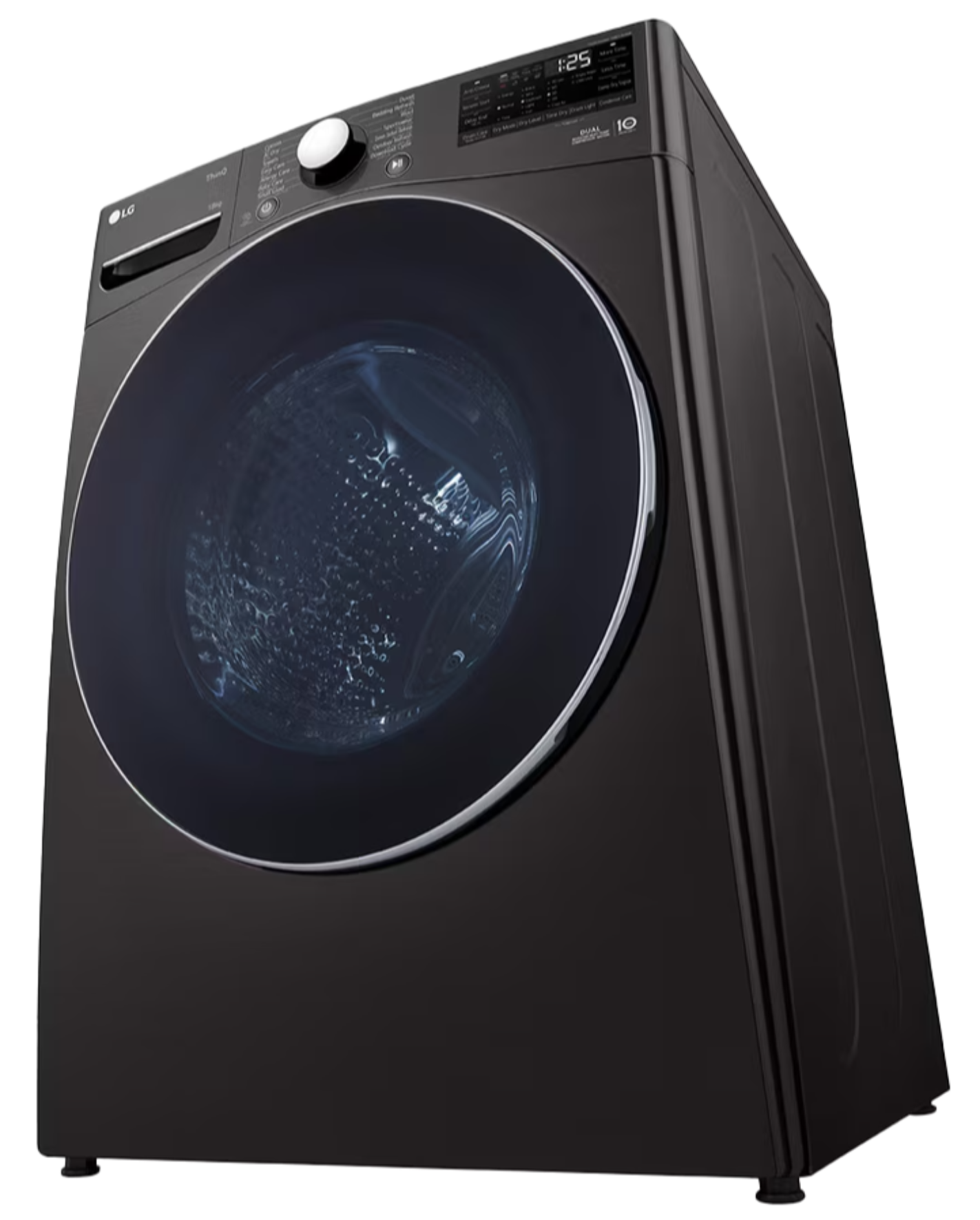 LG 18KG Dual Inverter Heat Pump Dryer Platinum Black RH18U8JVCW