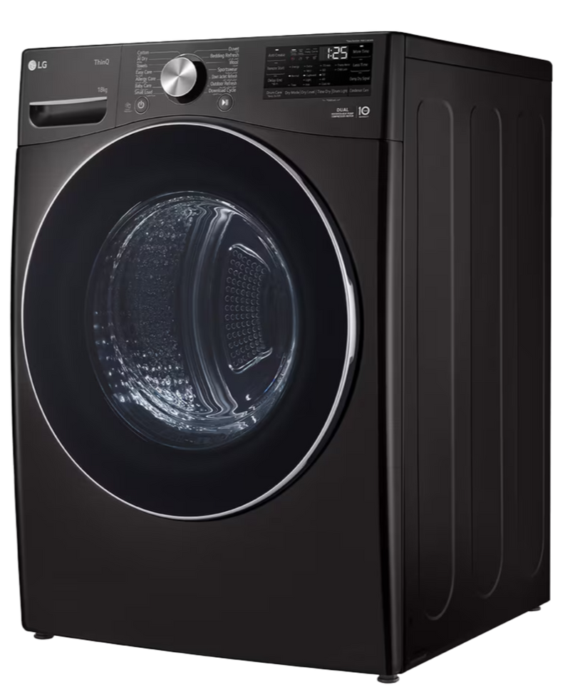 LG 18KG Dual Inverter Heat Pump Tumble Dryer Platinum Black RH18U8JVCW-5