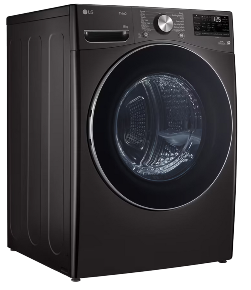 LG 18KG Dual Inverter Heat Pump Tumble Dryer Platinum Black RH18U8JVCW-2