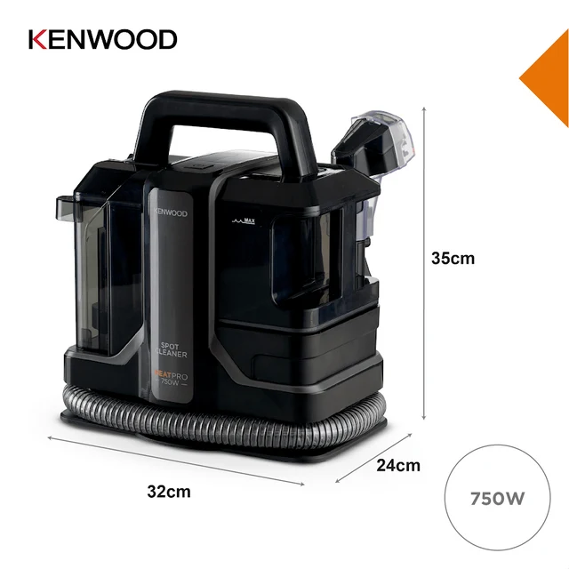 Kenwood Spot Cleaner 750W Ultra Powerful Wet & Dry Carpet Cleaner SCP100.000GY-4