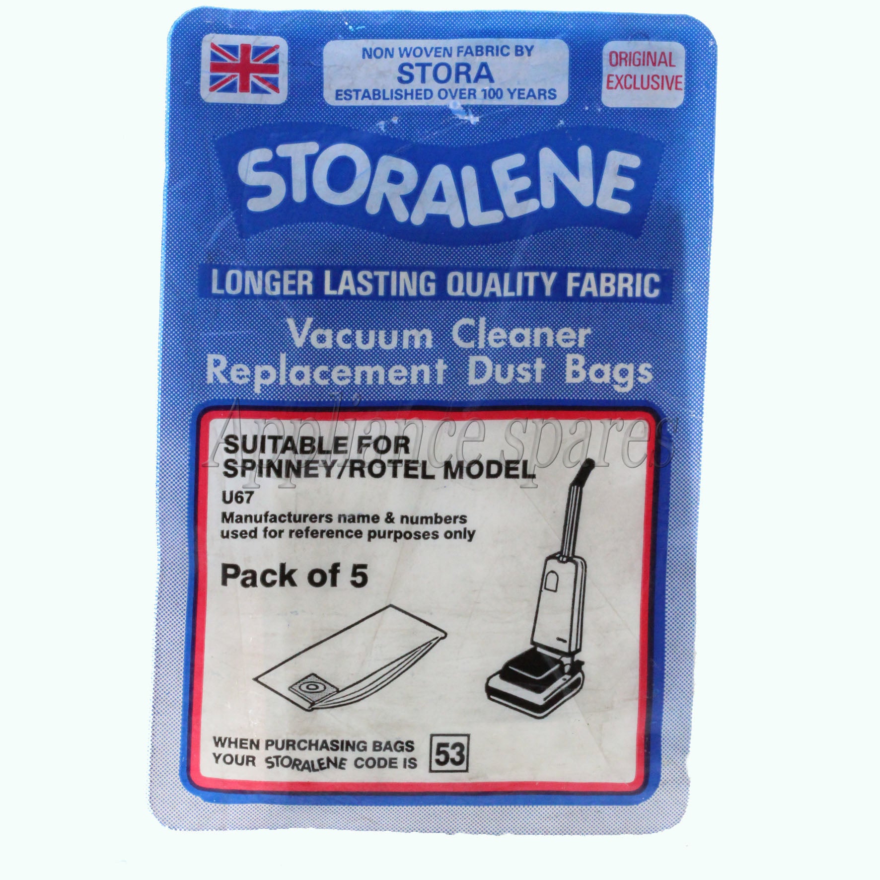 Spinney Vacuum Cleaner Paper Bag