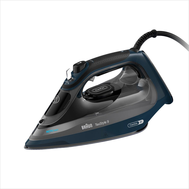 Braun Tex Style 9 Steam Iron with iCare 3200W Blue SI9682DB-1