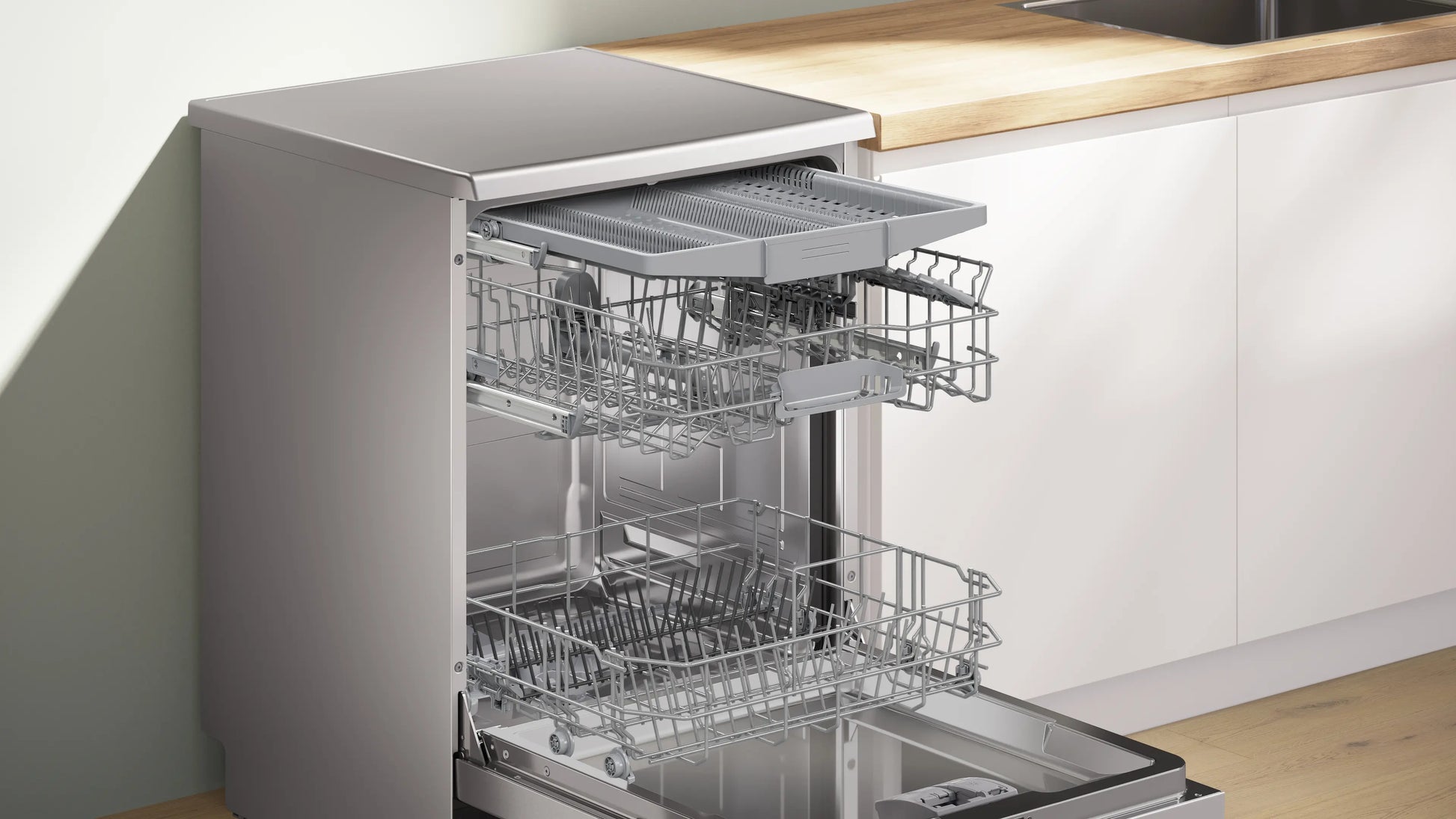 Bosch 14 Place Setting Series 4 Dishwasher 60 cm Brushed steel SMS46FI20Z-3
