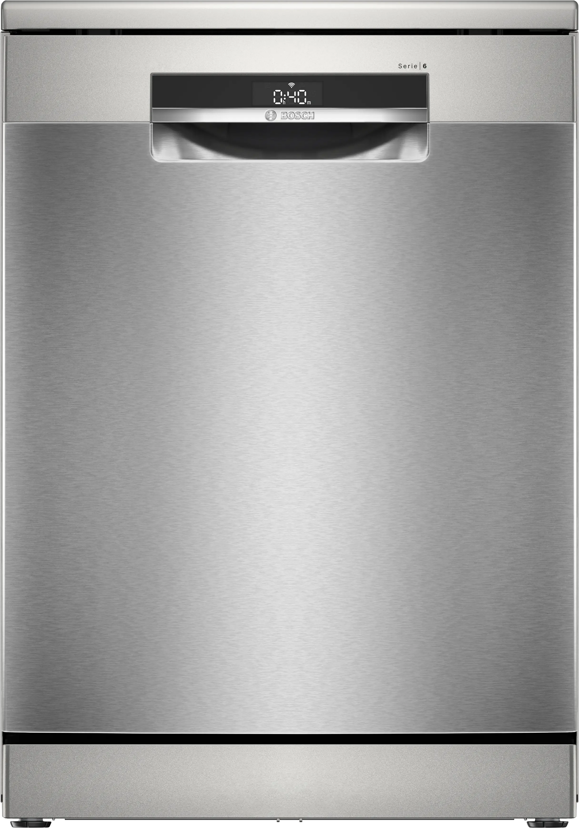 Bosch Series 6 Freestanding Dishwasher 60 cm Brushed Steel SMS6EMI11Z
