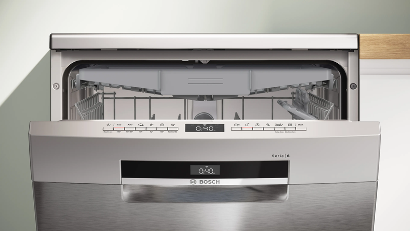 Bosch Series 6 Freestanding Dishwasher 60 cm Brushed Steel SMS6EMI11Z-3
