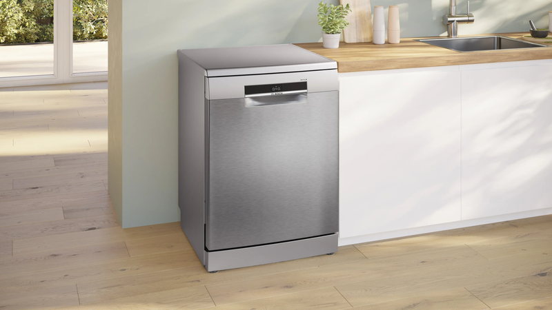 Bosch Series 6 Freestanding Dishwasher 60 cm Brushed Steel SMS6EMI11Z-10