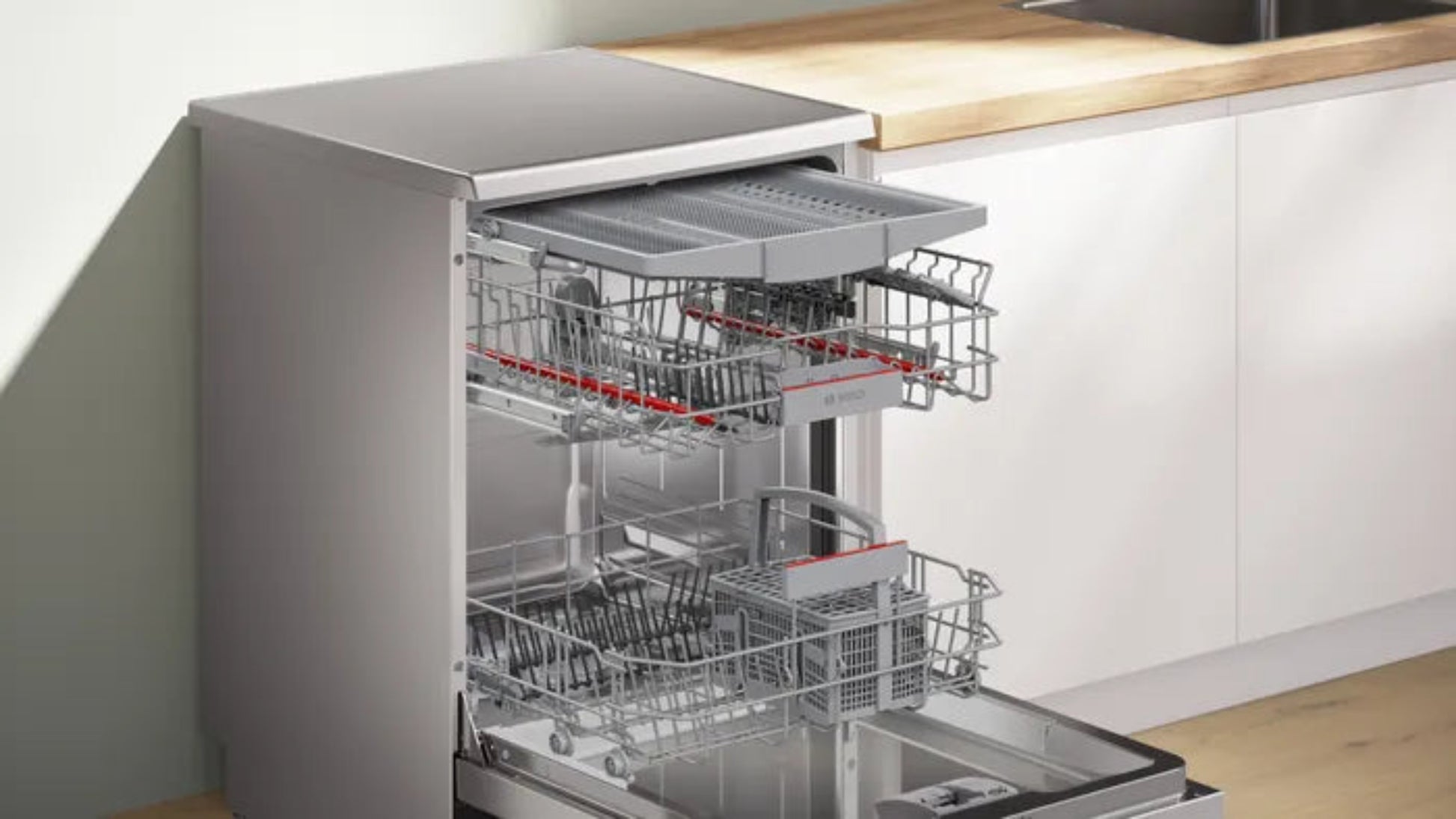 Bosch 13 Place Setting Dishwasher Stainless Steel SMS6HMI04Z-8