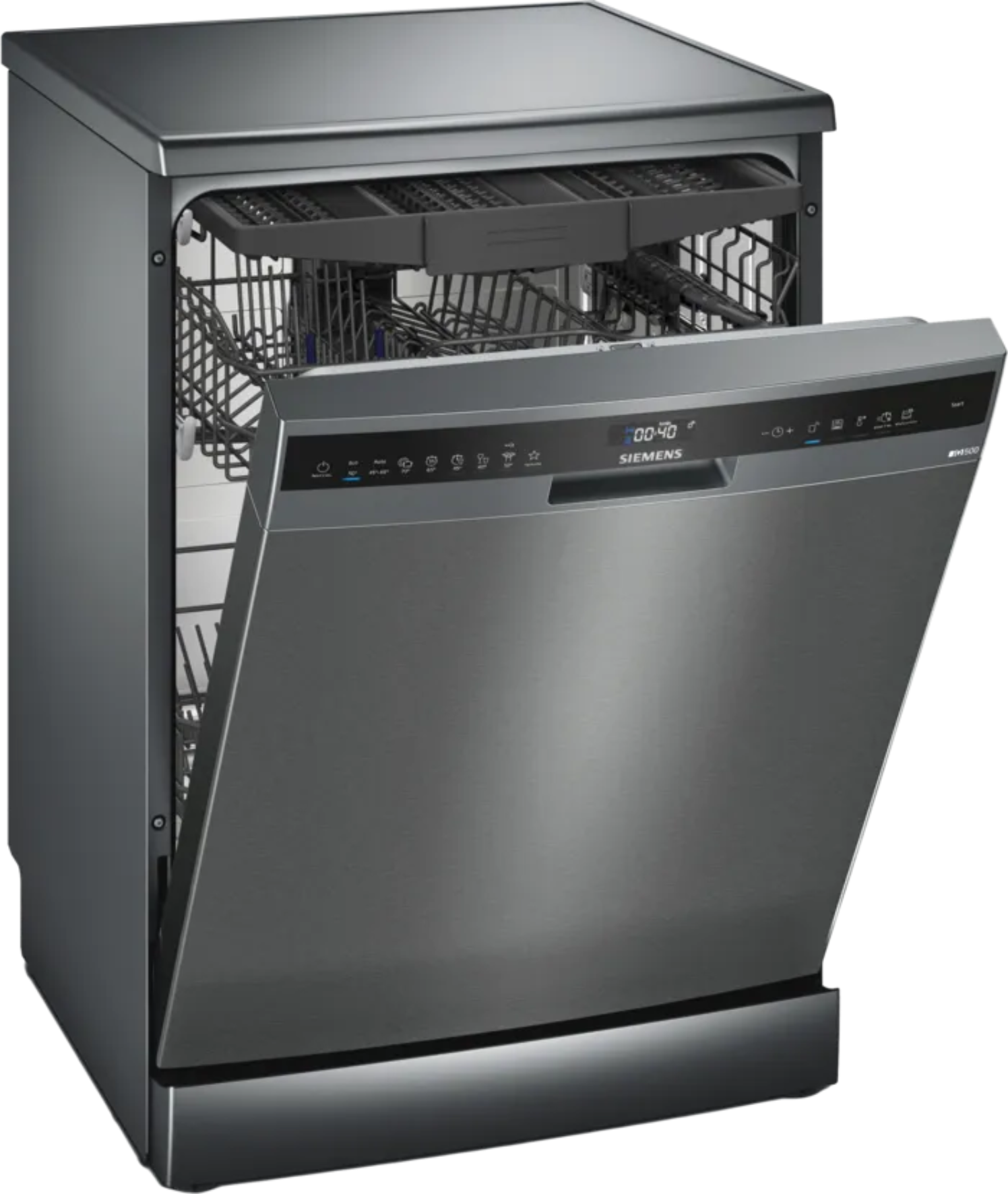Siemens 13 Place Setting Dishwasher Black Steel SN25EC02MZ