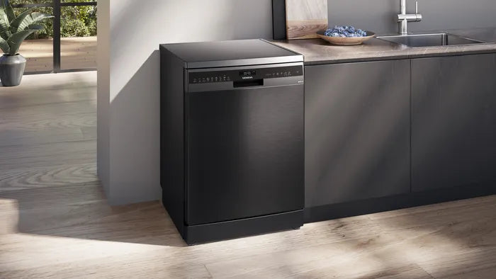 Siemens 13 Place Setting Dishwasher Black Steel SN25EC02MZ