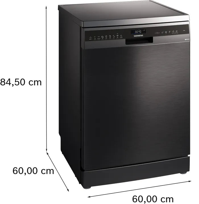 Siemens 13 Place Setting Dishwasher Black Steel SN25EC02MZ