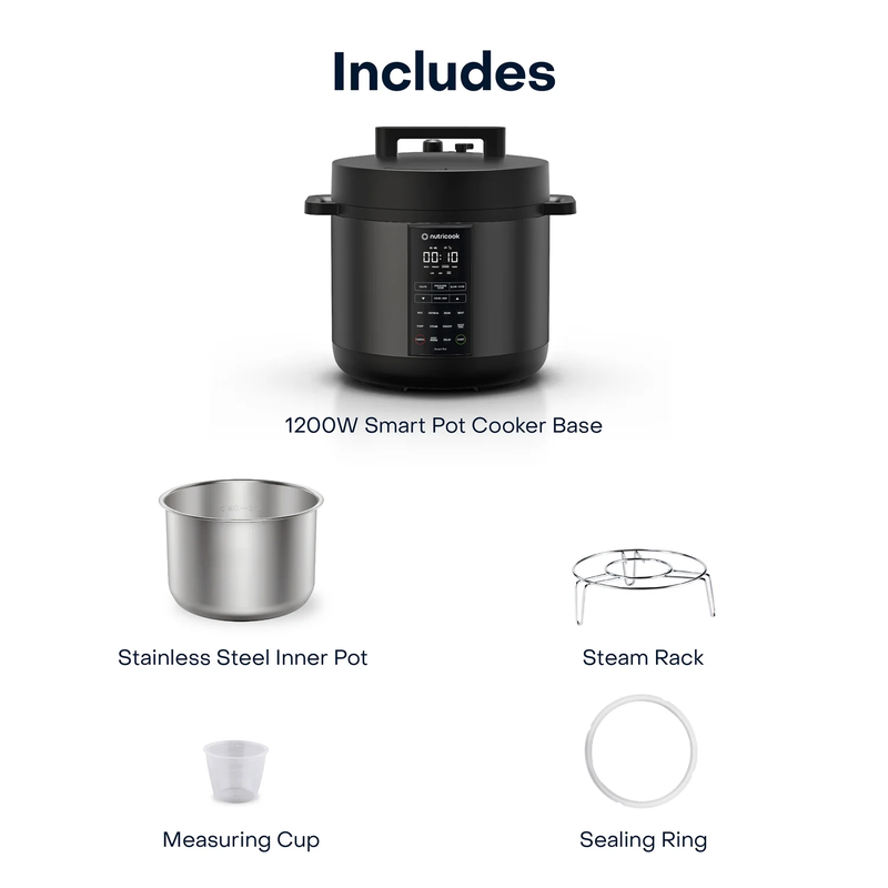 Nutricook Smart Pot 8 Litre 9-In-1 Instant Electric Pressure Cooker SP208K-SA-11