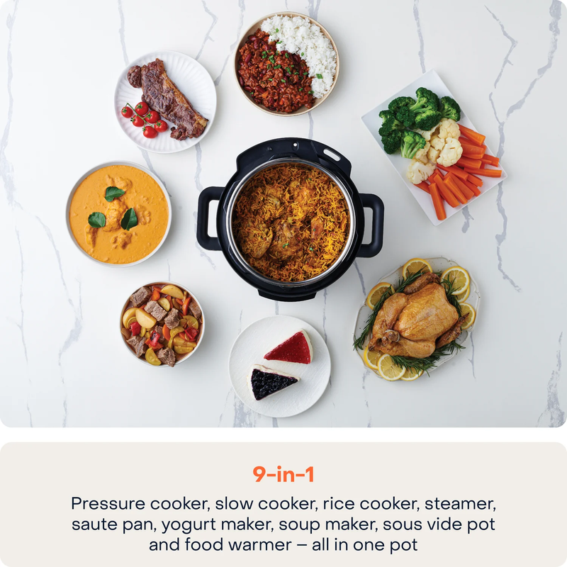 Nutricook Smart Pot 8 Litre 9-In-1 Instant Electric Pressure Cooker SP208K-SA-8