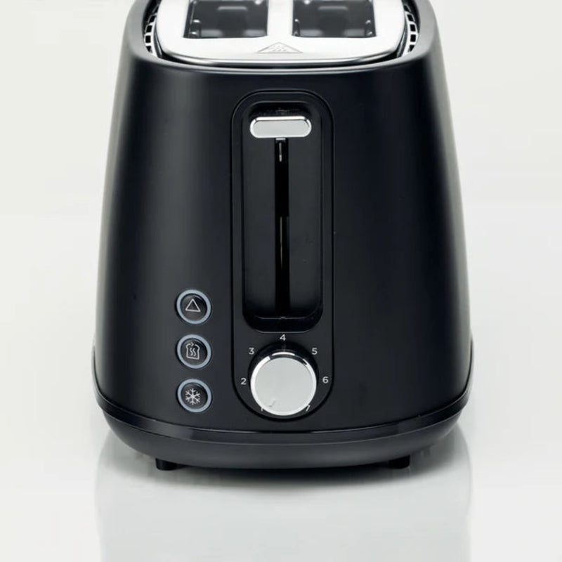 Kenwood Elementa S/Steel 2 Slice Toaster Matt Black - TCM37.000BK-2