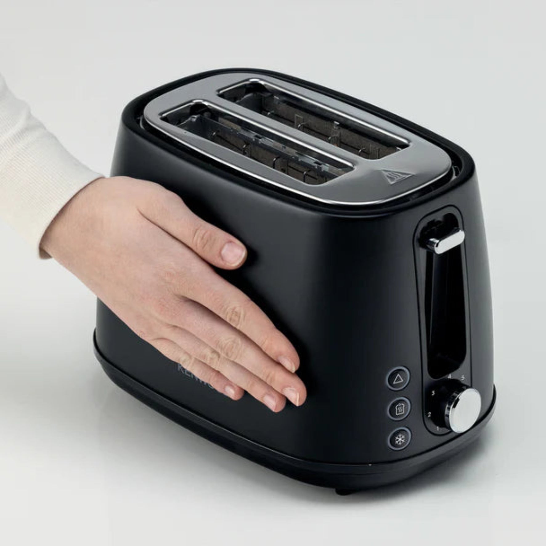 Kenwood Elementa S/Steel 2 Slice Toaster Matt Black - TCM37.000BK