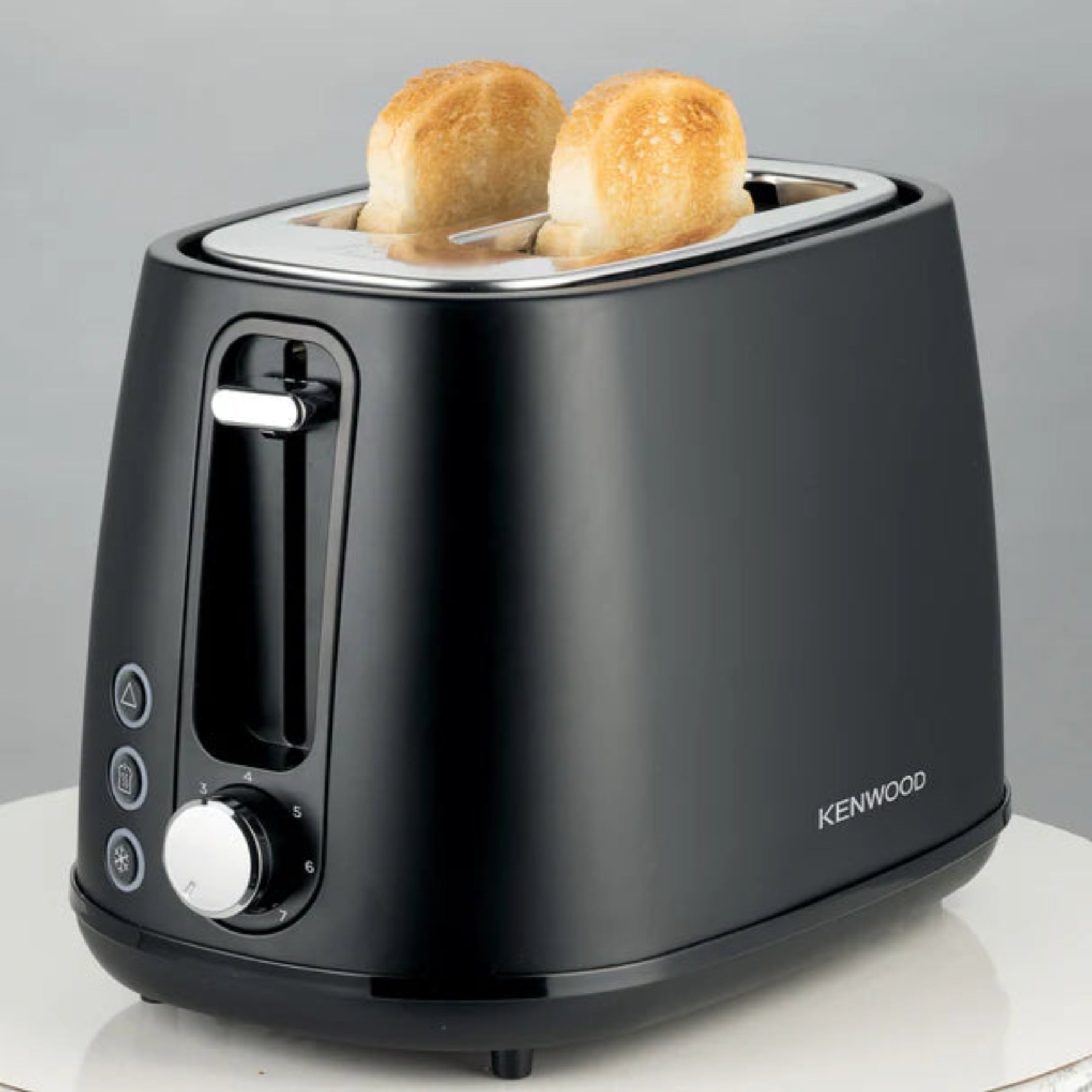 Kenwood Elementa S/Steel 2 Slice Toaster Matt Black - TCM37.000BK