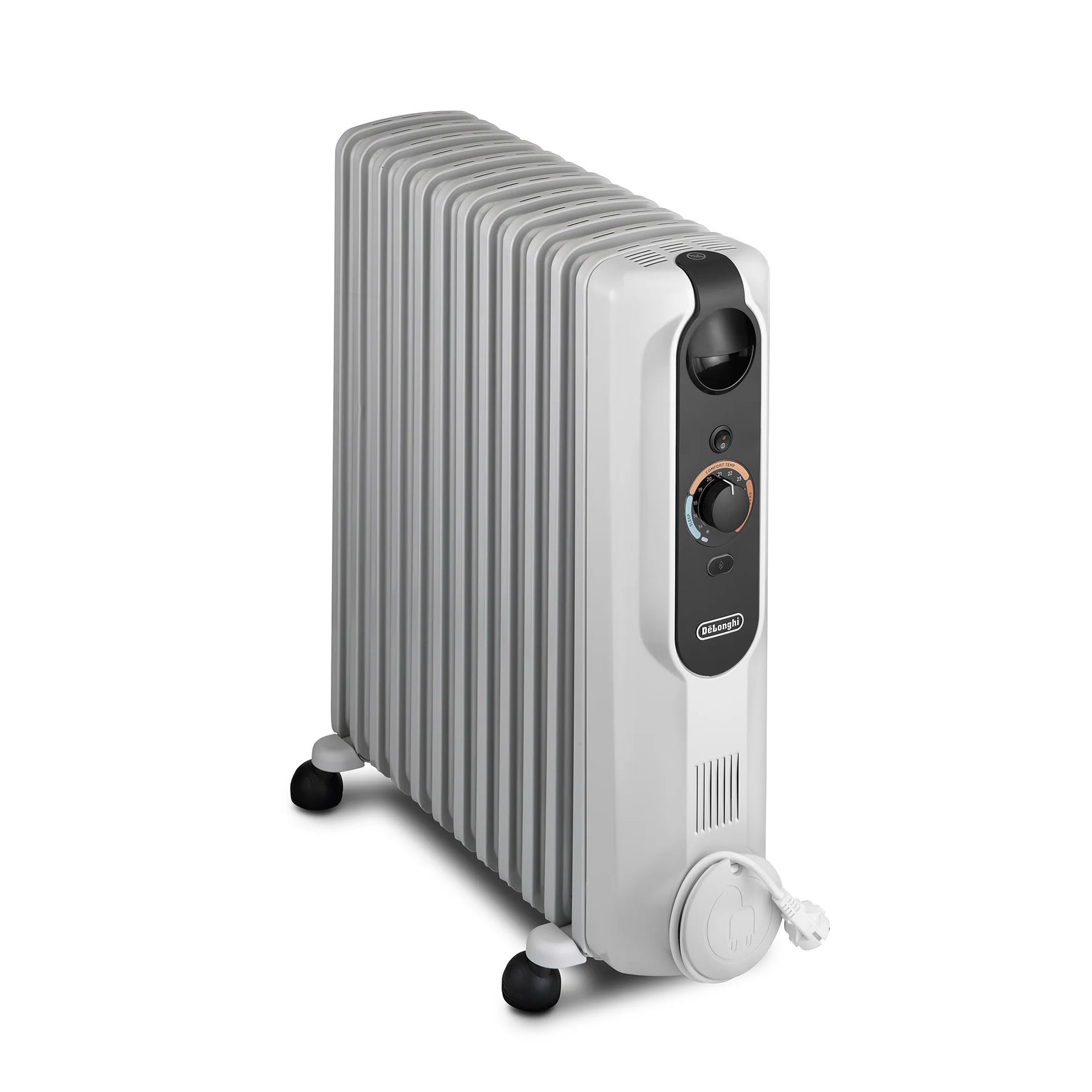 DeLonghi Radial S 12 Fin 2500W Oil Heater White TRRSE1225