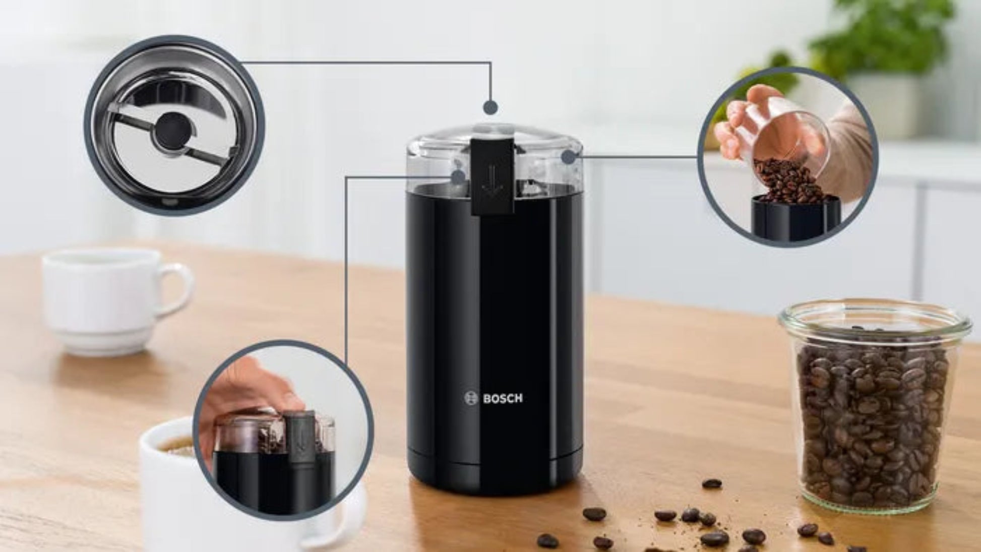 Bosch Coffee Grinder Black TSM6A013B-9