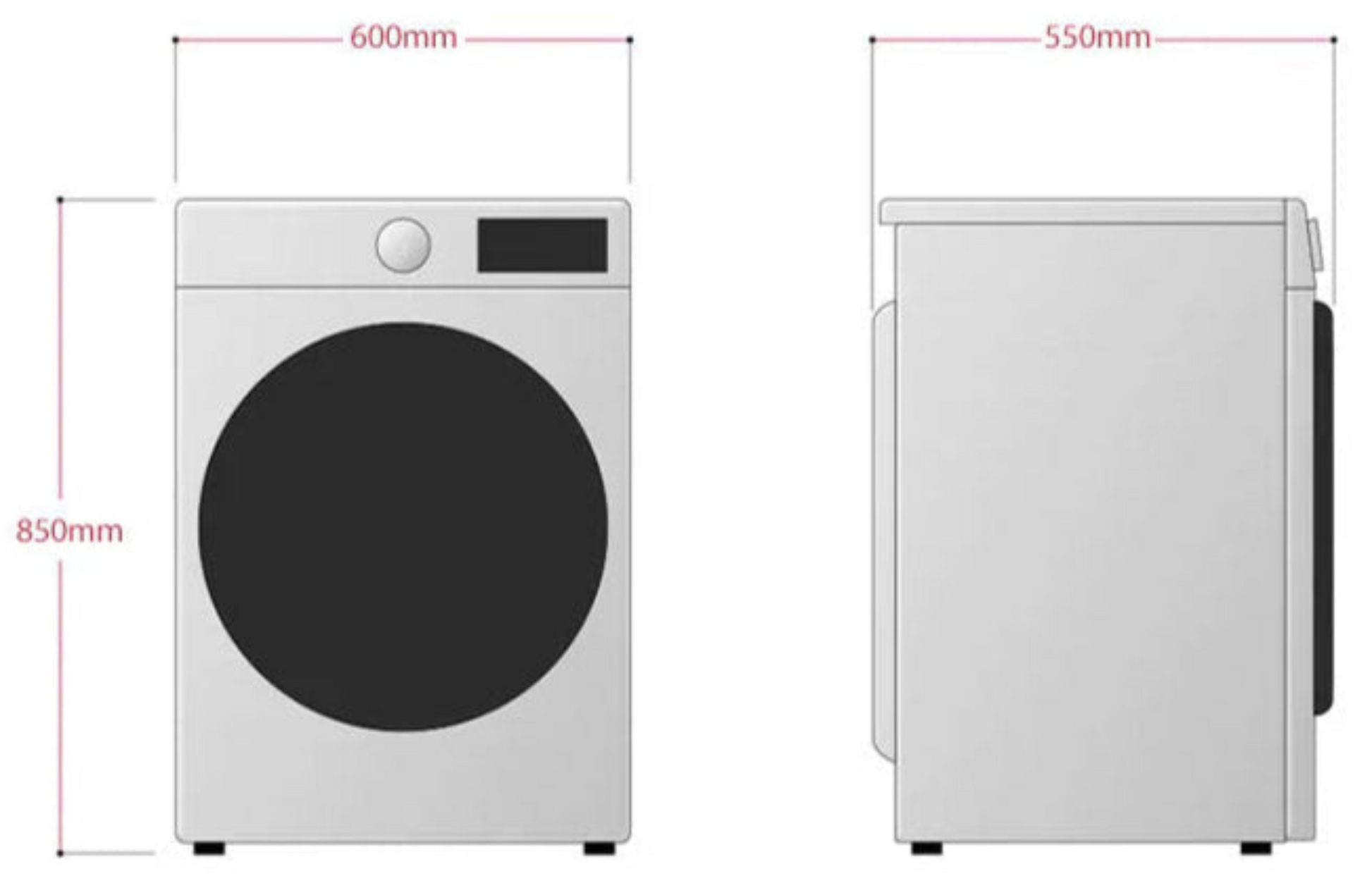 LG 9kg Front Loader Washing Machine Silver F4J3VYP5L-5