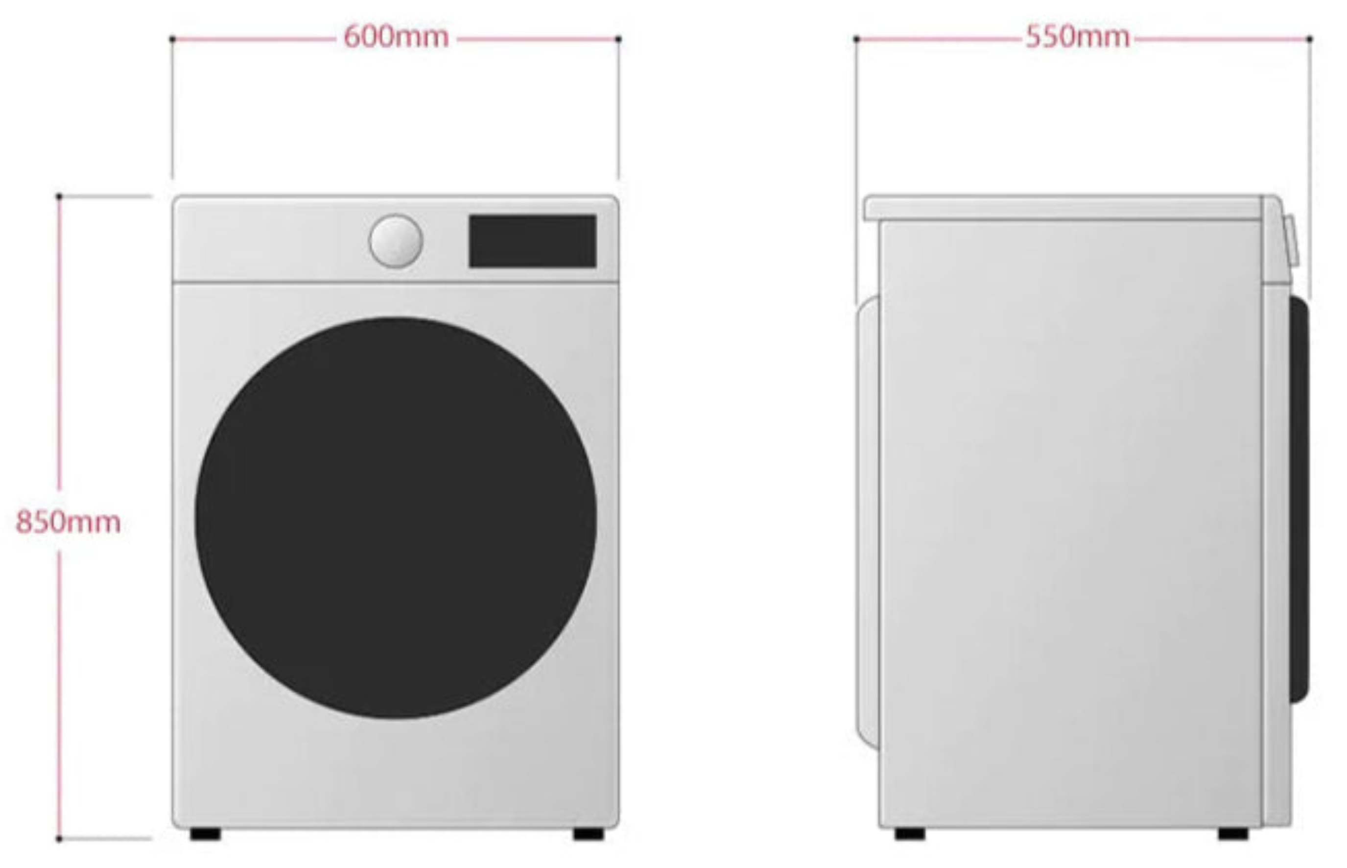 LG 9kg Front Loader Washing Machine Silver F4J3VYP5L