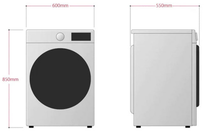 LG 9kg Front Loader Washing Machine Silver F4J3VYP5L-5