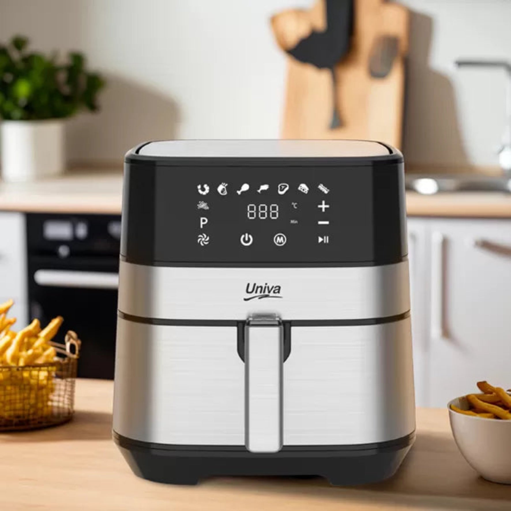 Univa Digital 5.7L Air Fryer Stainless Steel UAF0570S