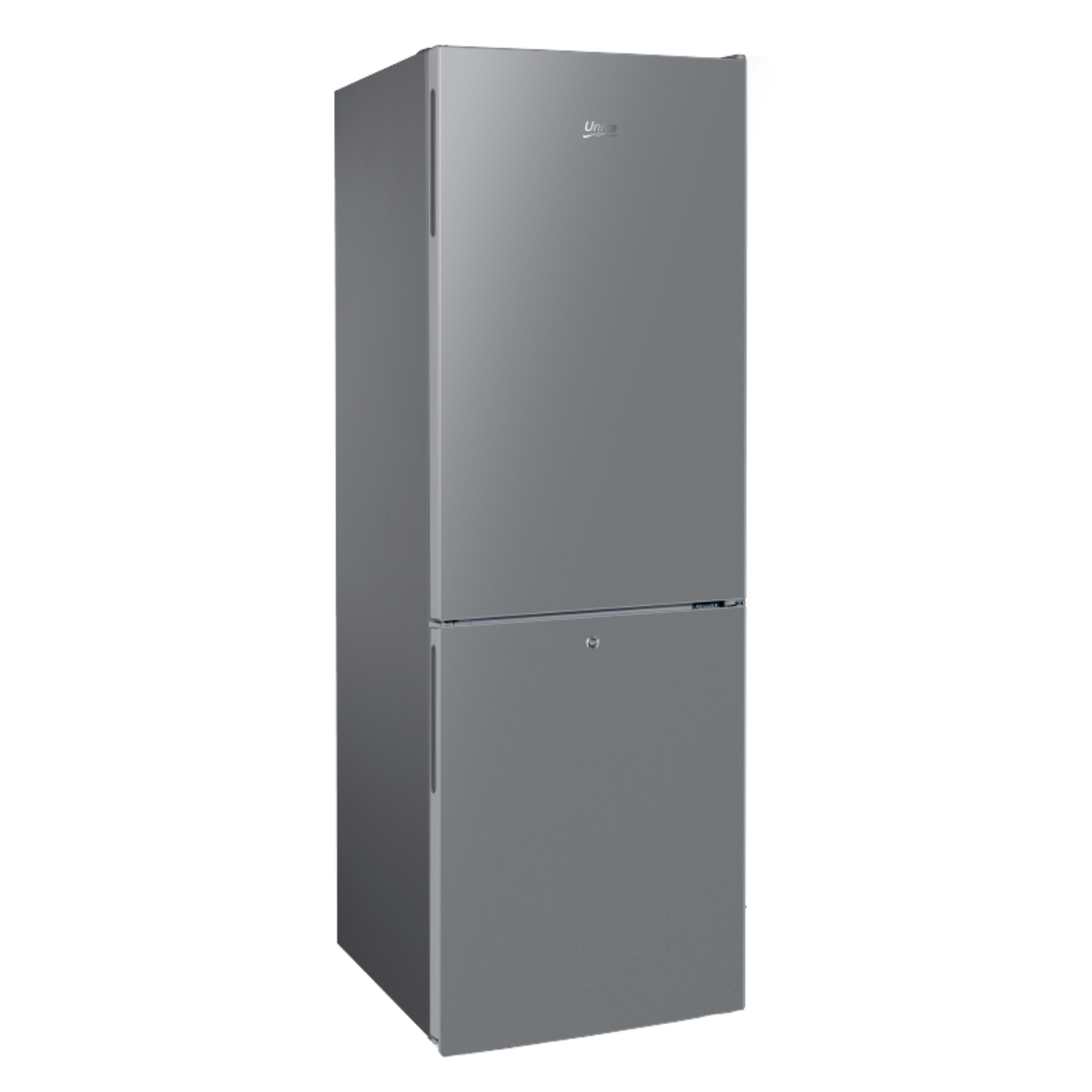 Univa 157L Fridge/Freezer Metallic UB205M