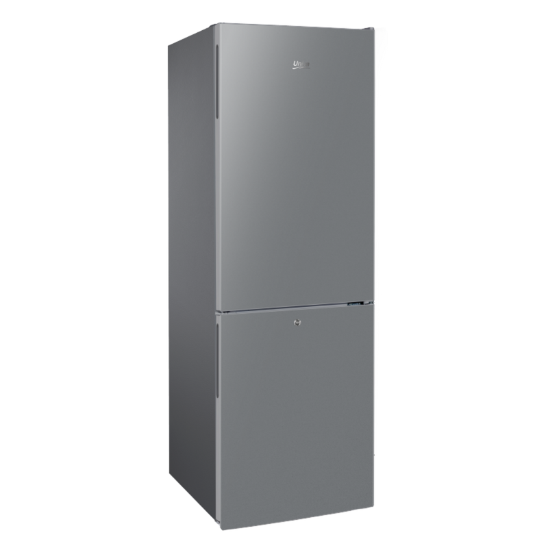 Univa 157L Fridge/Freezer Metallic UB205M-1
