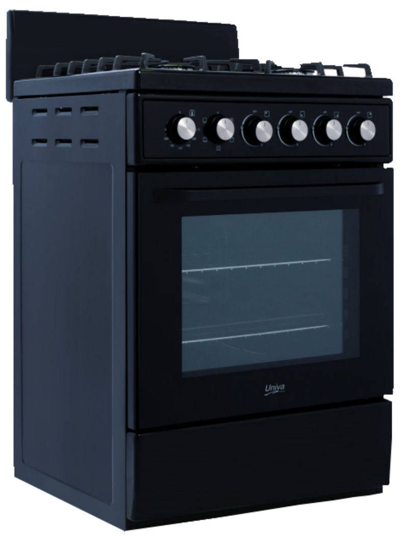 Univa Freestanding 84L Gas/Electric Stove Black UGE016BI-1-2