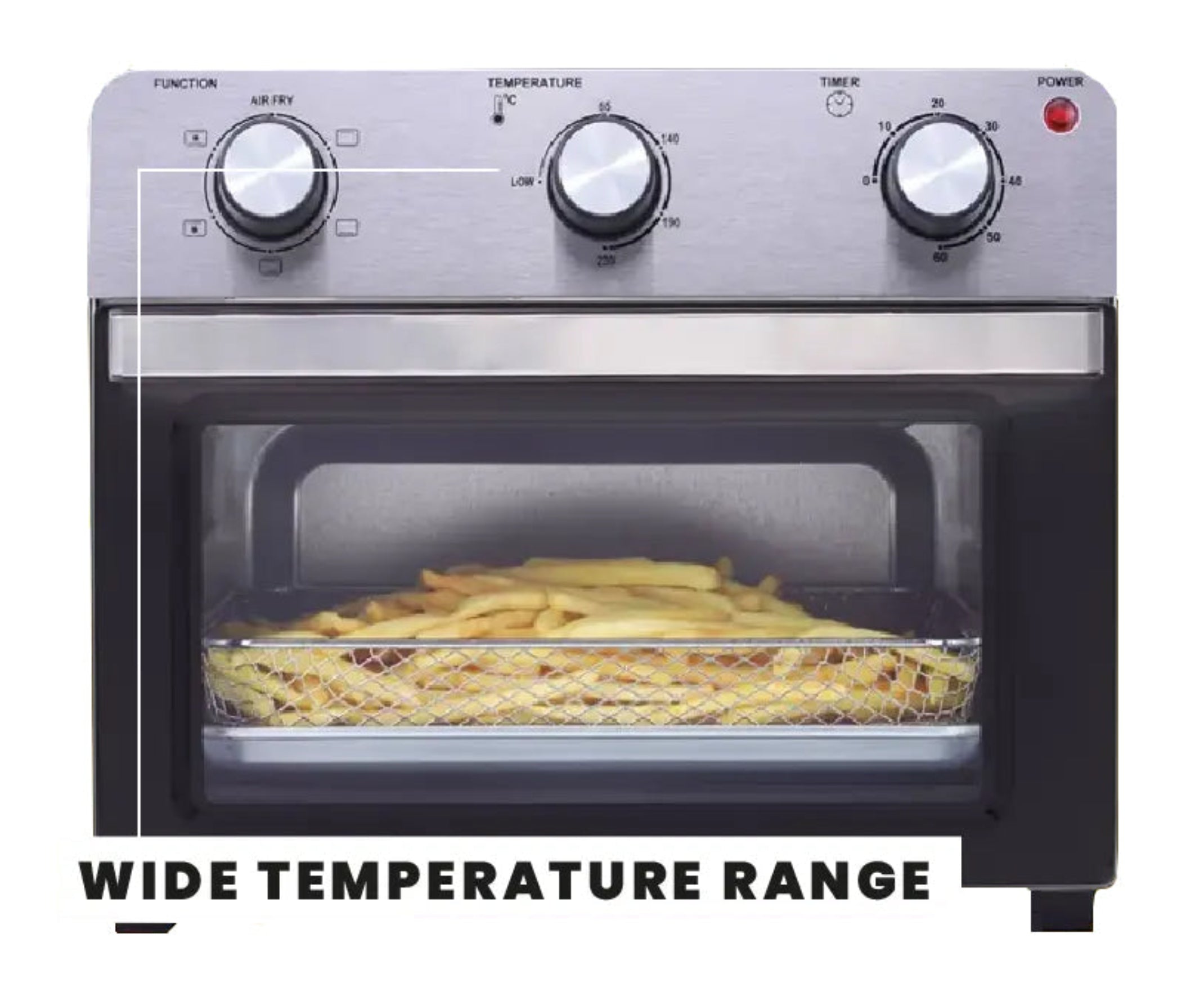 Univa 22L Air Fryer Black UAF2200B