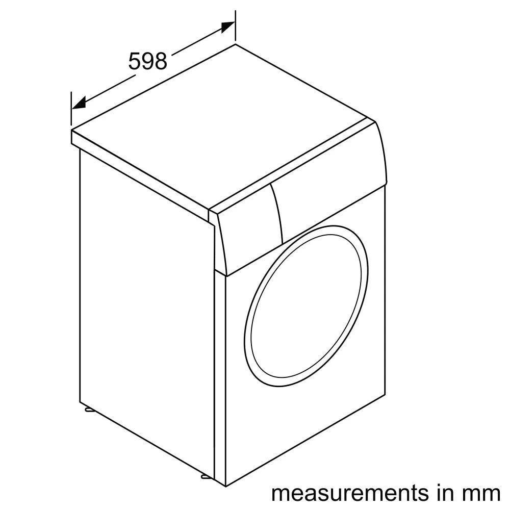 Bosch 7kg Front Loader Washing Machine Silver Inox WAN24166ZA