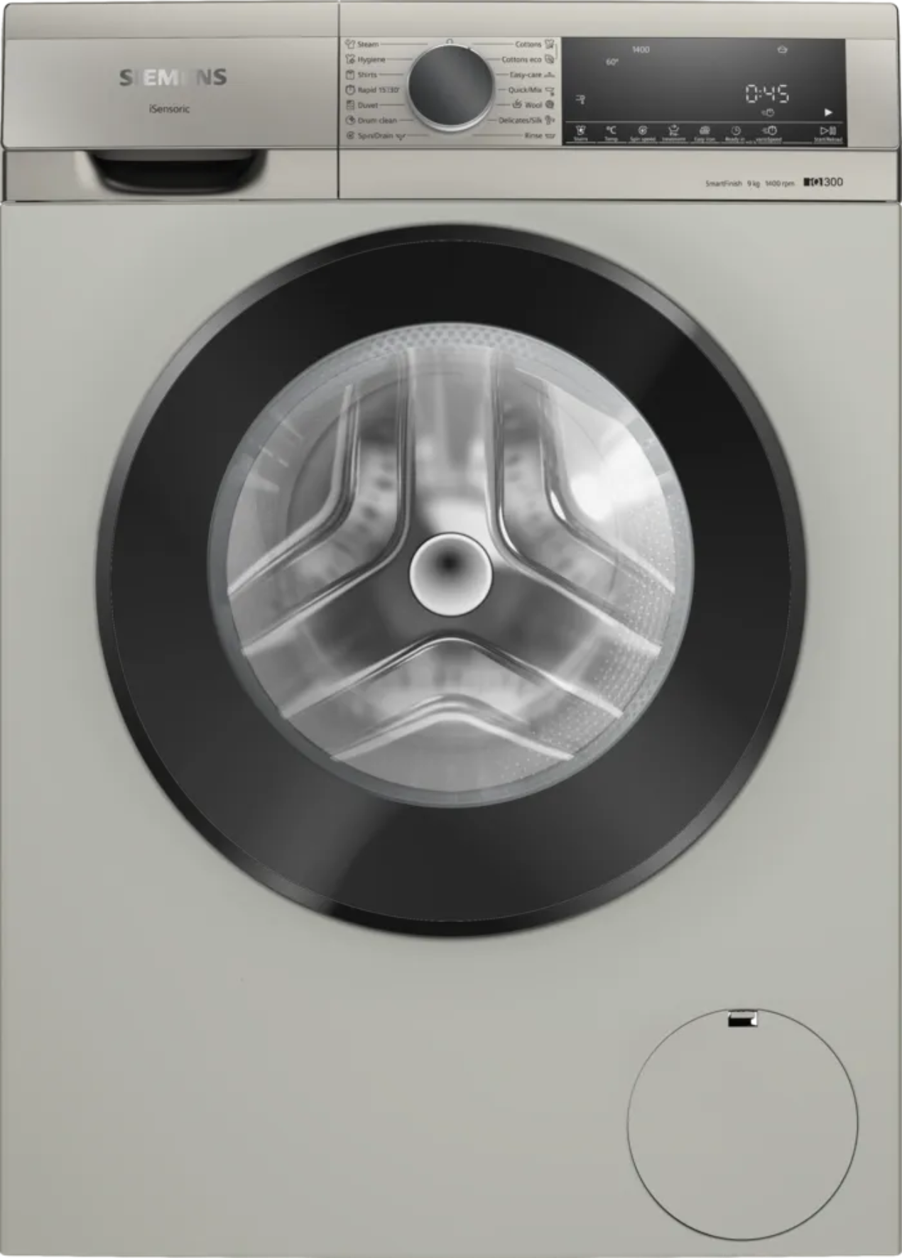 Siemens 9kg Front Loader Washing Machine Silver Inox WG44A10XZA
