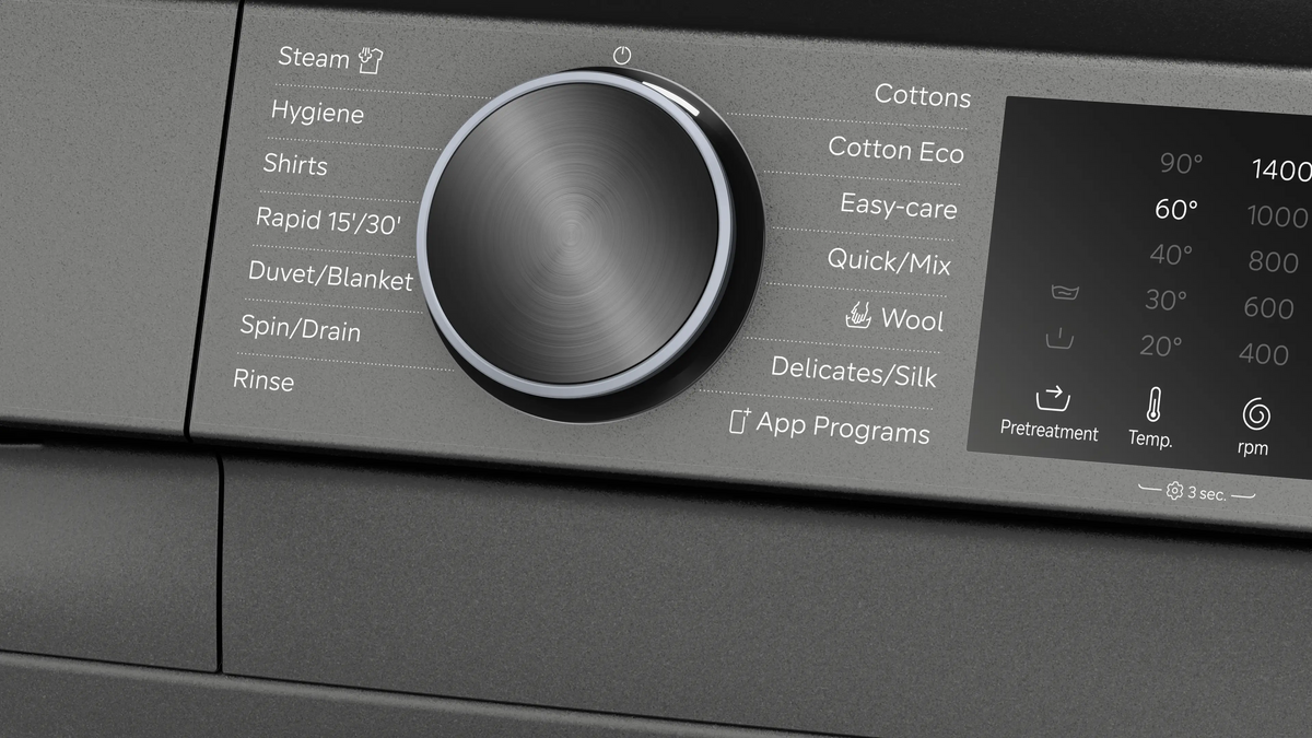 Siemens iQ500 Front loader Washing Machine 10 kg Cast iron grey WG54K2ZRZA-3