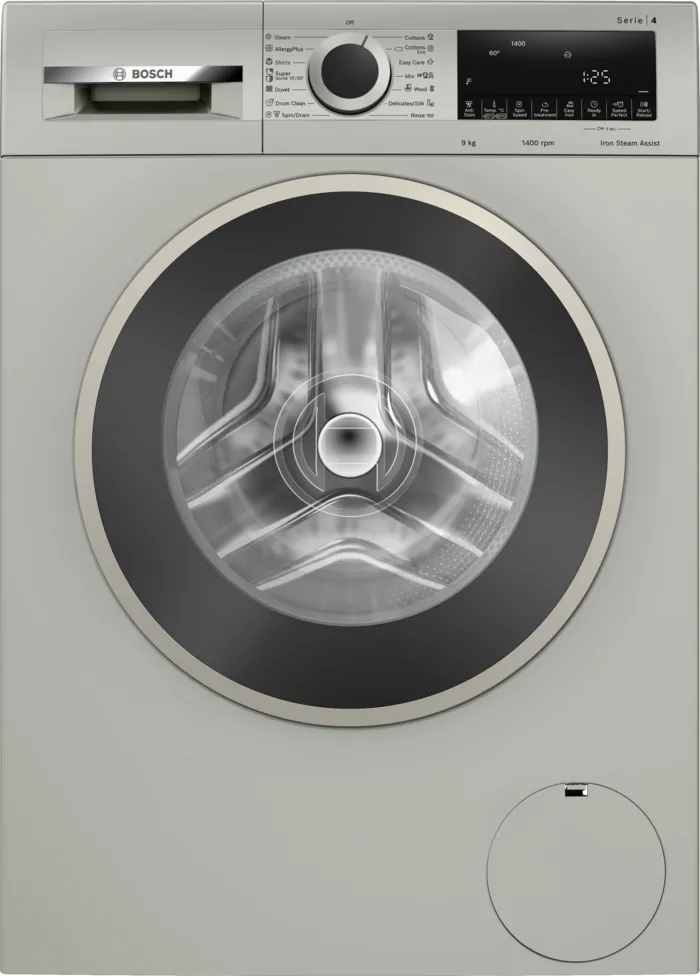Bosch 9kg Series 4 Front Loader Washing Machine Silver Inox WGA1440XZA-1