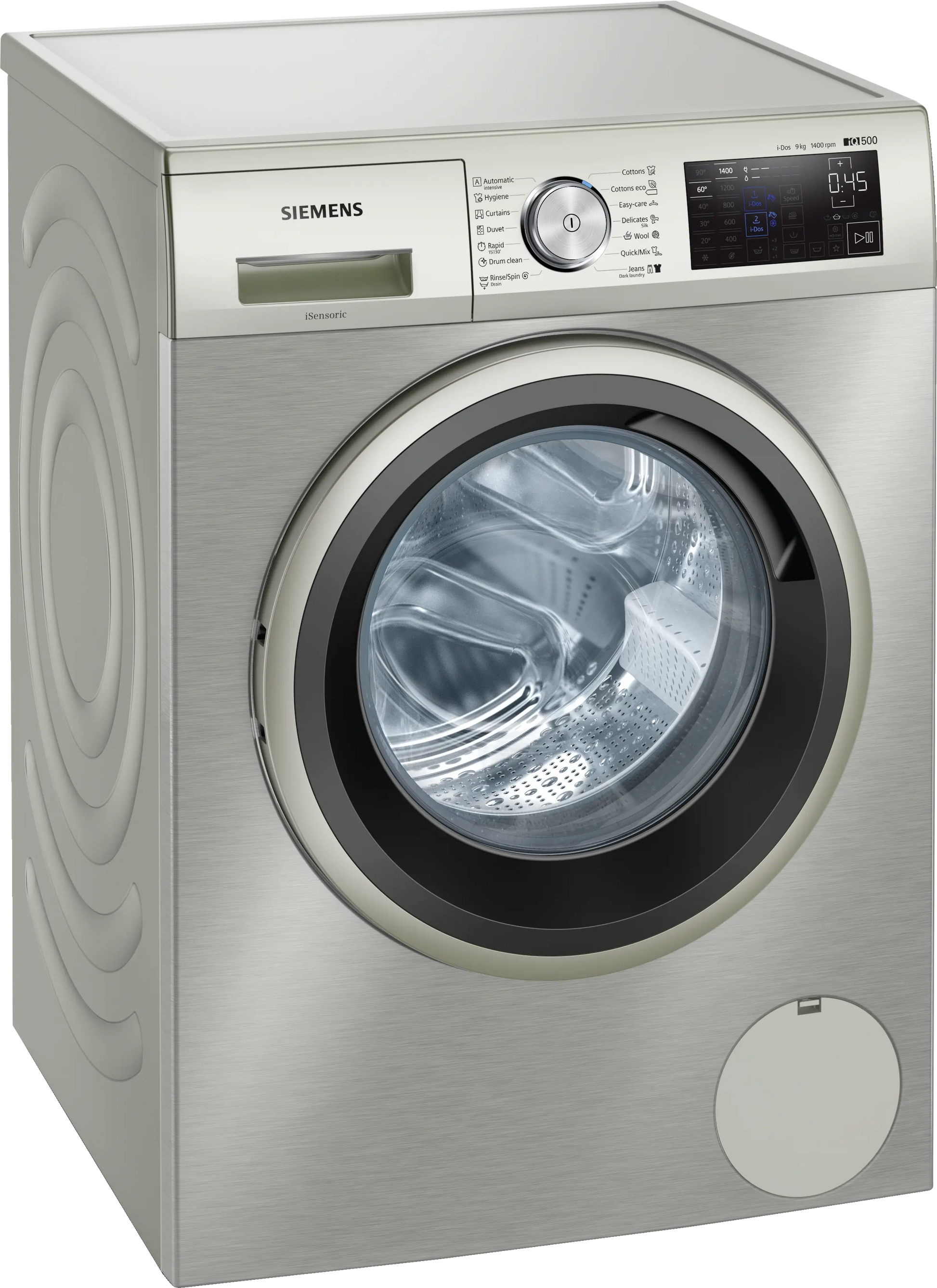 Siemens 9kg Front Loader Washing Machine Stainless Steel WM14T69XZA-1