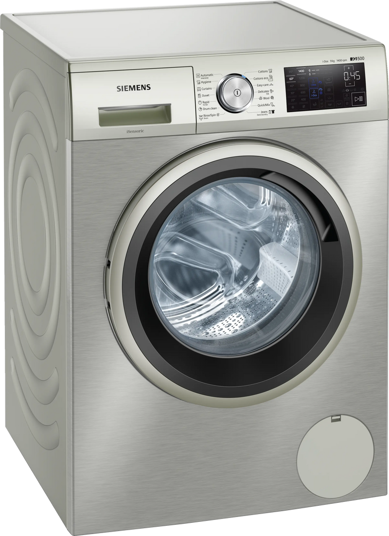Siemens 9kg Front Loader Washing Machine Stainless Steel WM14T69XZA-1