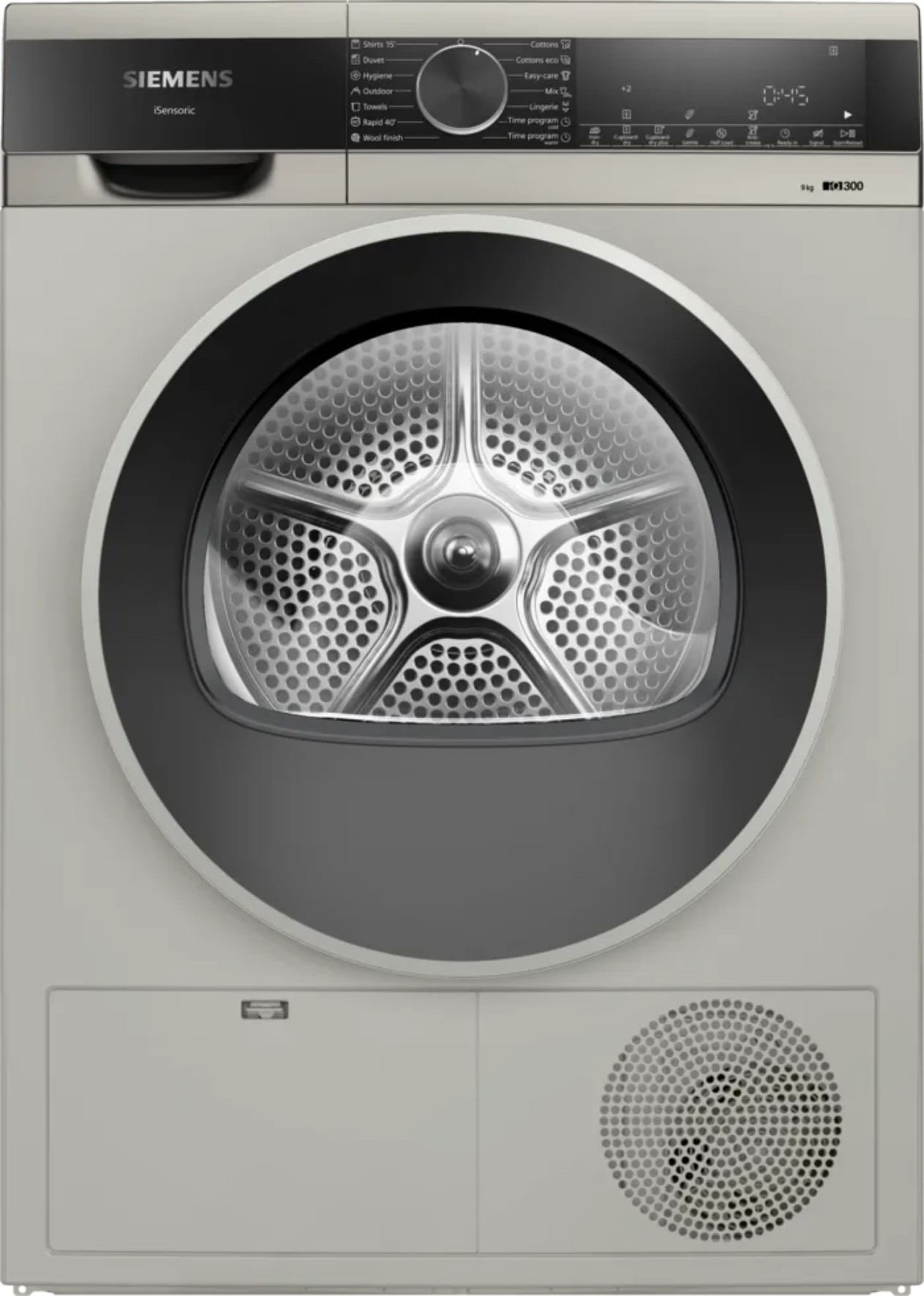 Siemens 9kg IQ300 Condenser Tumble Dryer Silver Inox WP41G0XZA-1
