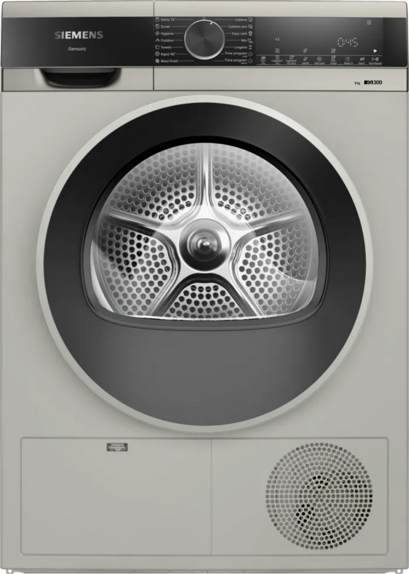 Siemens 9kg IQ300 Condenser Tumble Dryer Silver Inox WP41G0XZA-1