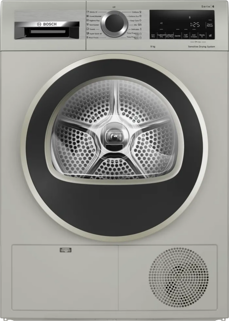 Bosch 9kg Condenser Tumble Dryer Silver Inox WPG1411XZA-1