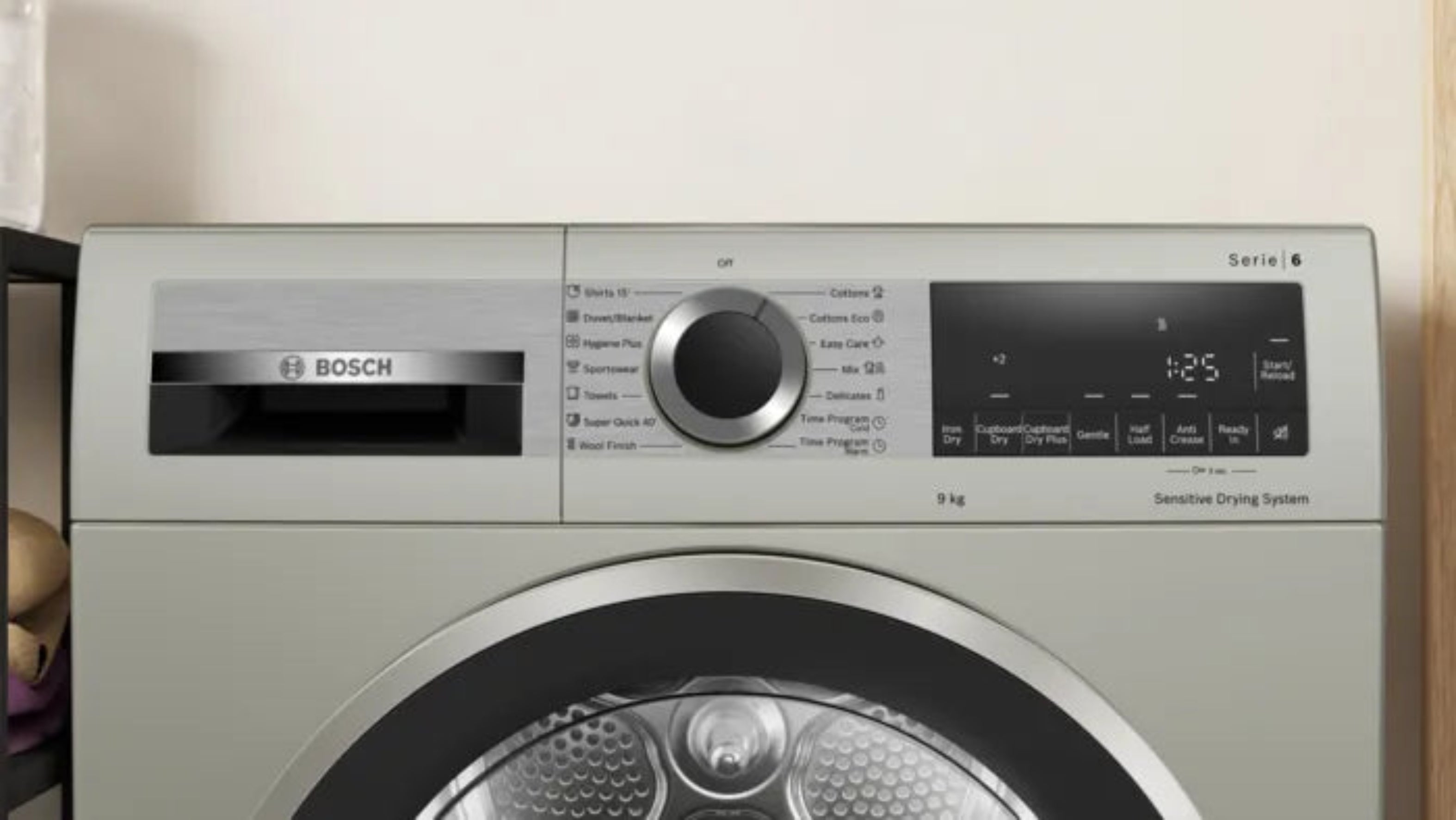 Bosch 9kg Condenser Tumble Dryer Silver Inox WPG1411XZA