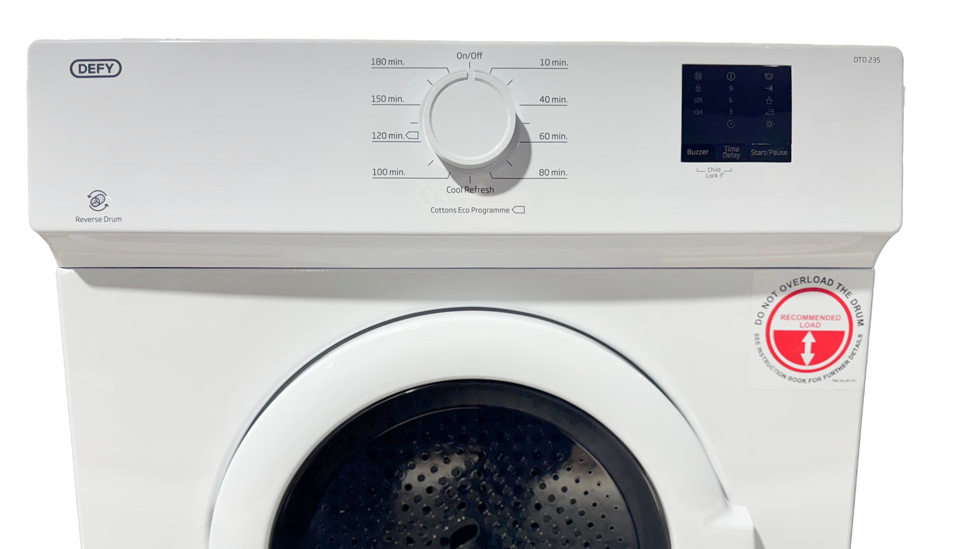 Defy 6kg Air Vented Tumble Dryer White DTD235-3
