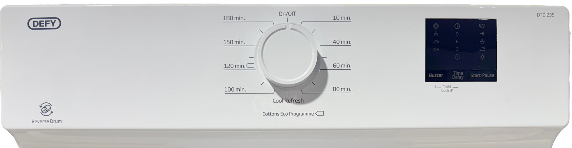 Defy 6kg Air Vented Tumble Dryer White DTD235