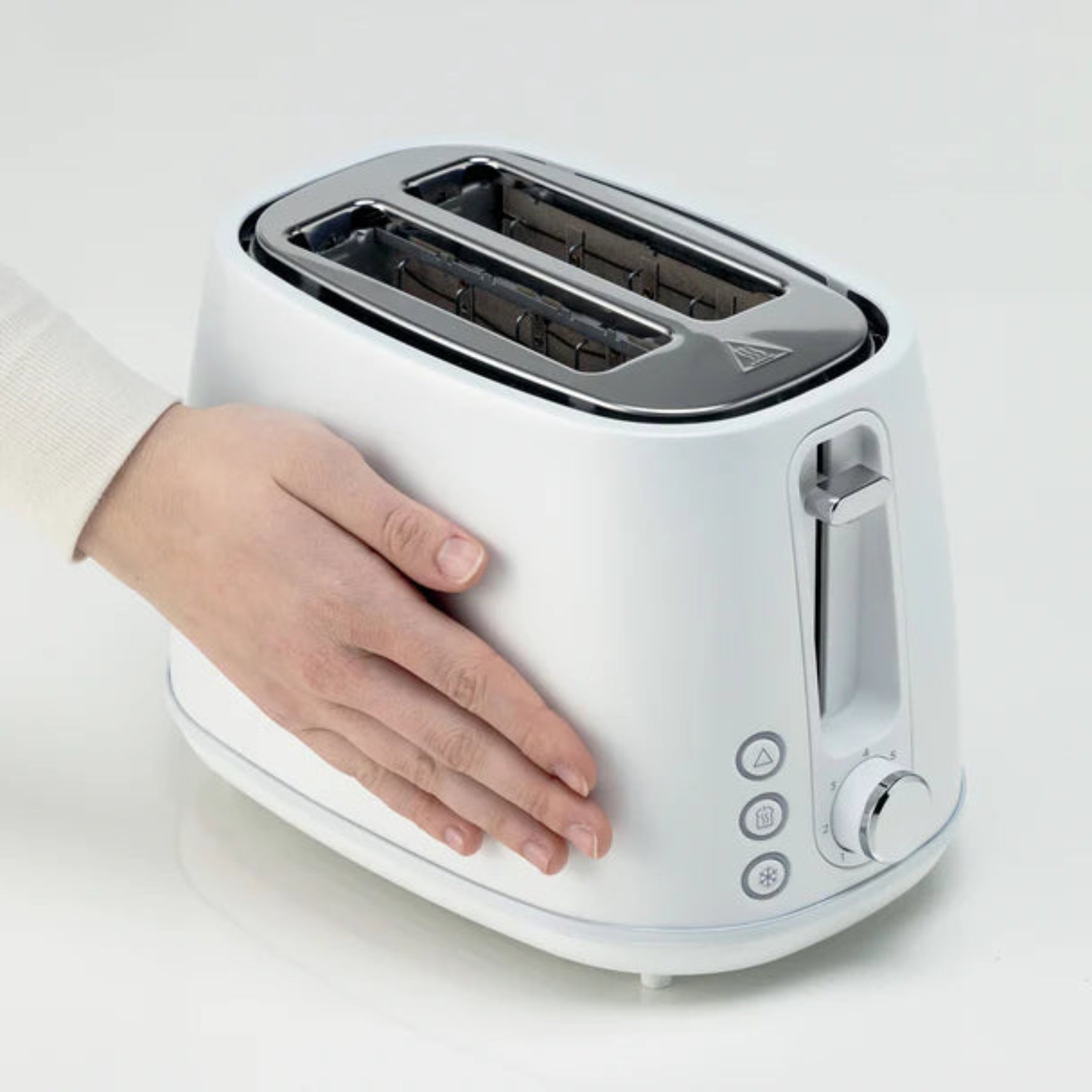 Kenwood - Elementa S/Steel 2 Slice Toaster Matt White - TCM37.000WH