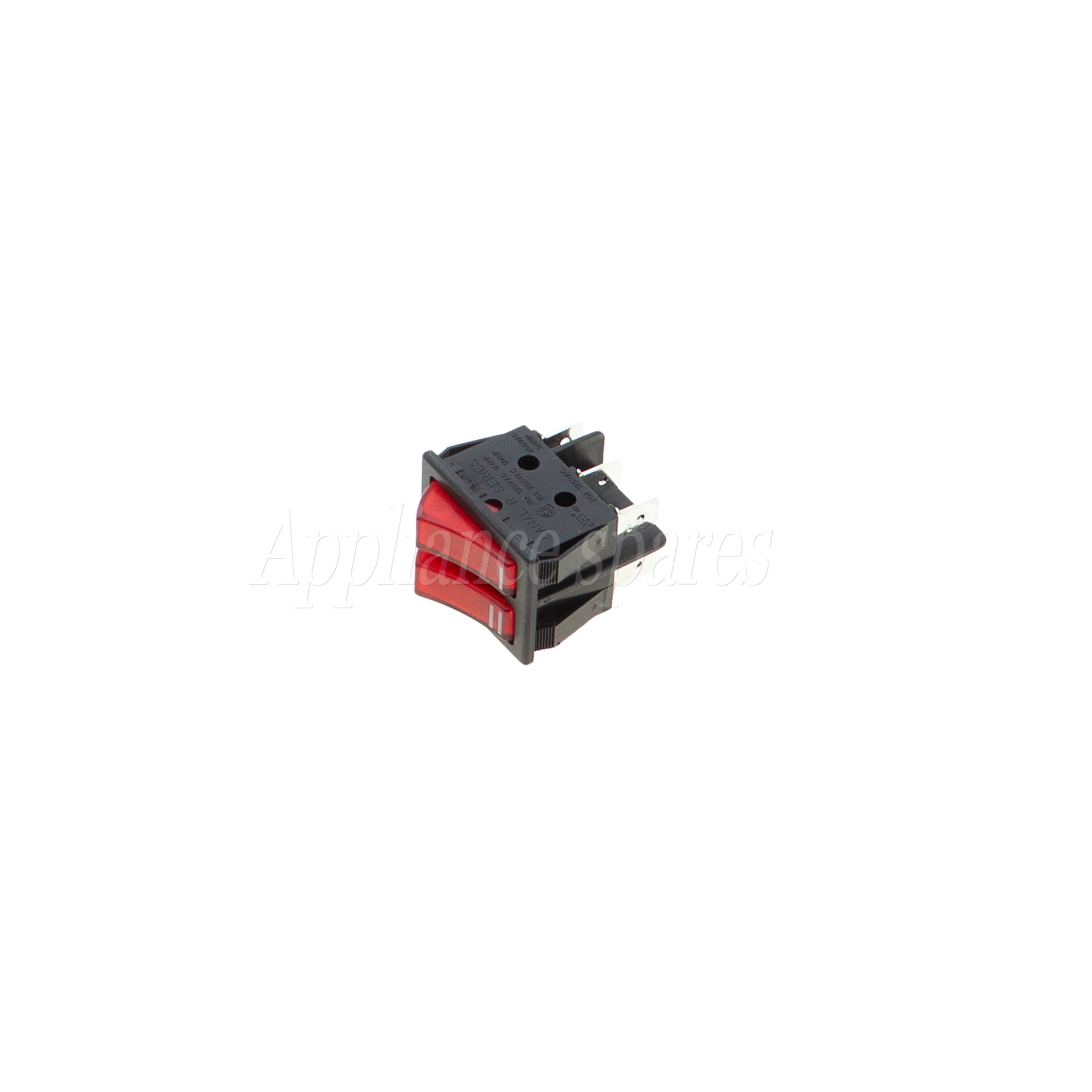 Double Red Rocker Switch-1