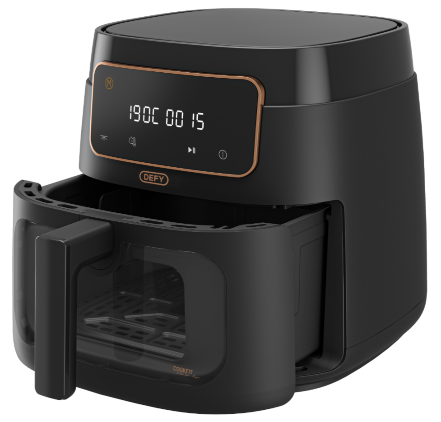 Defy Air Fryer 7.6L with Window Black DAF3376DB